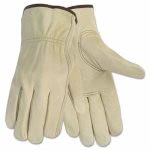 Memphis Economy Leather Driver Gloves, Medium, Cream (CRW3215M)