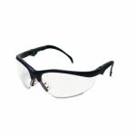 Crews Klondike Plus Safety Glasses, Black Frame, Clear Lens (CRWKD310)