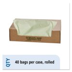 48 Gallon Green Compost Bags, 42x48, 0.85mil, 40 Bags (STOE4248E85)