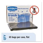 55 Gallon Insect-Repellent Garbage Bags, 37x52, 2mil, 65 Bags (STOP3752K20)