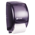 San Jamar R3500 Duett Dual Roll Toilet Paper Dispenser, Black (SJMR3500TBK)