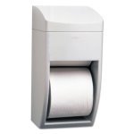 Bobrick Matrix Series 2-Roll Tissue Dispenser, Gray (BOB5288)