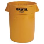 Rubbermaid 2632 Brute 32 Gallon Round Vented Waste Can, Yellow (RCP 2632 YEL)