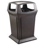 45 Gallon Ranger Garbage Can with Four-Way Open Access, Black (RCP 9173-88 BLA)