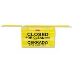 Rubbermaid 9S1600 Multilingual Closed for Cleaning Sign, Yellow (RCP9S1600YL)