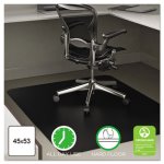 Deflect-o Anytime Use Chair Mat for Hard Floor, 45 x 53, Black (DEFCM21242BLK)