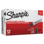 Sharpie 38201 Permanent Marker, Chisel Tip, Black, 12 Markers (SAN38201)