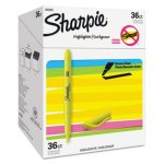 Sharpie Pocket Highlighters - Office Pack, Chisel Tip, Yellow (SAN2003991)