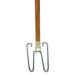 Boardwalk Wedge Dust Mop Head Frame/Lacquered Wood Handle, 0.94" dia x 48" Length, Natural (BWK1492)