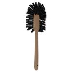 Rubbermaid 6320 Commercial Grade 17" Toilet Bowl Brush, Brown Handle (RCP6320)