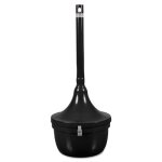 Ex-cell Smokers' Oasis Receptacle, Round, Steel, 4.5gal, Black (EXCSRS1BLK)