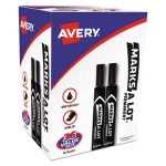 Avery Large Desk Permanent Marker, Chisel Tip, Black, 36 per Pack (AVE98206)