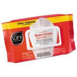 Sani No-Rinse Sanitizing Multi-Surface Wipes, 72 Wipes/PK, 12/Carton (NICM30472)