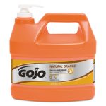 Gojo NATURAL ORANGE Hand Cleaner 1 Gal, Citrus, 4 Pump Dispensers (GOJ094504)