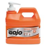 Gojo Natural Orange Pumice Hand Cleaner, 4 Pump Bottles (GOJ095804)
