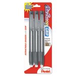 Pentel Clic Eraser Pencil-Style Grip Eraser, Assorted, 3/Pack (PENZE21BP3K6)