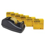 Scotch Double-Sided Tape  with Dispenser, 1/2" x 900", 6 Rolls (MMM6656PKC40)