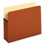 Universal 3 1/2" Expanding File Folder, Letter, Redrope, 25 Folders (UNV15343)
