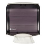 San Jamar T1755 Fusion C-Fold & Multifold Towel Dispenser, Black (SJMT1755TBK)