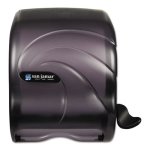 San Jamar Element Lever Roll Towel Dispenser, Black (SJMT990TBK)