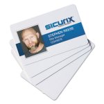Baumgartens SICURIX Blank ID Card, 2 1/8 x 3 3/8, White, 100/Pack (BAU80300)
