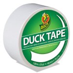 Duck Colored Duct Tape, 1.88" x 20 yds, 3" Core, White (DUC1265015)