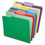 Pendaflex File Folders, Erasable 1/3 Cut Tabs, Ltr, Assorted, 30/Pack (PFX84370)