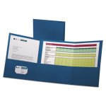 Oxford Tri-Fold 3 Pocket Folder Holds 150 Letter-Size Sheets, Blue (OXF59802)