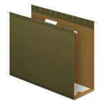 Pendaflex 4" Capacity Hanging Folders, Letter, Green, 25 per Box (PFX4152X4)