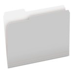 Pendaflex Two-Tone File Folders, Letter, Gray, 100 Folders (PFX15213GRA)