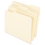 Pendaflex Earthwise 100% Recycled File Folder, 1/3 Cut, 100 Folders (PFX74520)