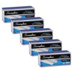 Swingline S.F. 4 Premium Staples, Silver, 5,000/Box, 5 Boxes/Pack (SWI35481)
