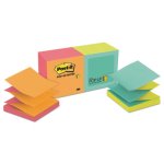 Post-it Notes Pop-Up Refill, 3 x 3, Neon Colors, 12 Pads (MMMR330NALT)