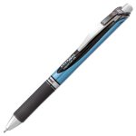 Pentel RTX Roller Ball Retractable Gel Pen, Needle, Black, Medium (PENBLN77A)