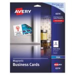 Avery Magnetic Business Cards, 2 x 3 1/2, White, 10/Sheet, 30/Pack (AVE8374)