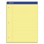 Ampad Evidence Dual Ruled Pad, Legal/Wide, Canary, 100 Sheets (TOP20243)