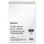 Ampad Spiral Steno Book, Gregg Rule, 6 x 9, Green Tint, 60 Sheets (TOP25270)