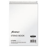Ampad Perforated Steno Book, 6" x 9", White, 80 Sheets, Each (TOP25774)