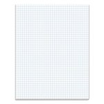 Tops Quadrille Pads, 4 Squares/inc, 8-1/2 x 11, White, 50 Sheets/Pad (TOP33041)