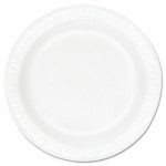 Dart Concorde 9" Foam Dinner Plates, White, 500 Plates (DCC9PWCR)