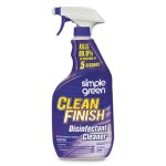 Simple Green Clean Finish Disinfectant Cleaner, 32 oz, 12 Bottles (SMP01032)