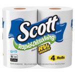 Scott Rapid-Dissolving 1-Ply Standard Toilet Paper Rolls, 48 Rolls (KCC47617)