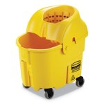Rubbermaid WaveBrake 35 qt Bucket/Wringer, Yellow, Each (RCPFG759088YEL)