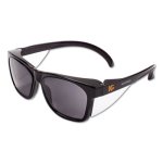Kleenguard Maverick Safety Glasses, Black Frame, Smoke Lens, 12/CT (KCC49311)
