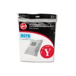 Hoover HEPA Y Filtration Bags for Hoover Upright Cleaners, 2 Bags (HVRAH10040)