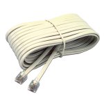 Softalk Telephone Extension Cord, Plug/Plug, 25 ft., Ivory (SOF04020)