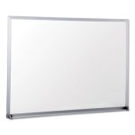 Universal Melamine Whiteboard, 24" x 18", Satin Finish Aluminum Frame (UNV43622)