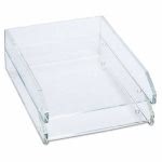 Kantek Double Letter Tray, Two Tier, Acrylic, Clear (KTKAD15)