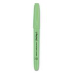 Universal Pocket Clip Highlighter, Chisel Tip, Green Ink, 1 Dozen (UNV08852)