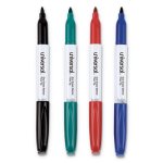 Universal Pen Style Dry Erase Whiteboard Markers, Assorted, 4/Set (UNV43670)